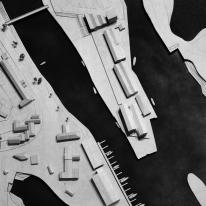 Phase 2 of the South Quay development in Hayle by Feilden Clegg Bradley Studios - model